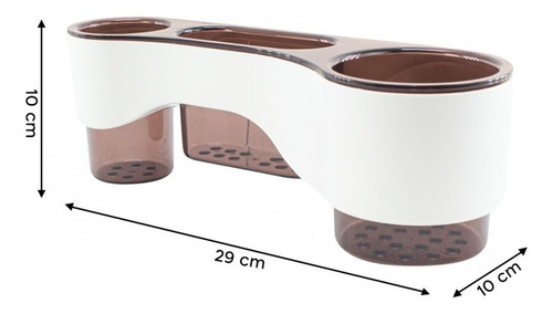 Imagen 2 de 10 de Organizador Soporte Porta Utensilios De Pared Multifuncional