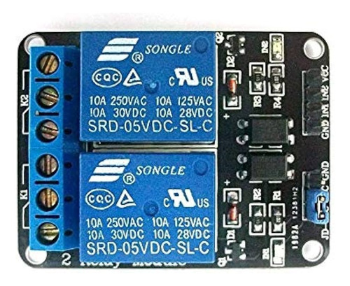 Módulo De Relé De 2 Vías 5v 2 Piezas