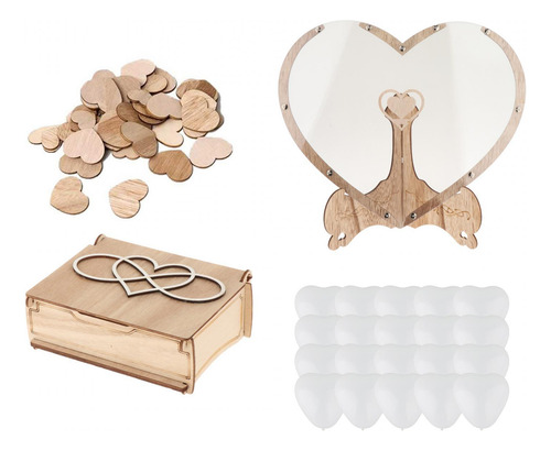 Libro De Invitados De Boda Con Corazón, Libro De Invitados,