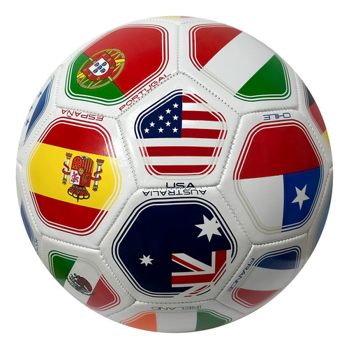 Pelota De Fútbol Con Banderas De Países Tamaño 5 Nacionalida