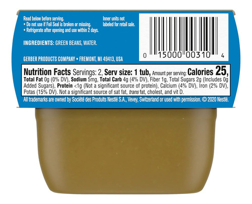 Gerber Natural For Baby 1st Foods Botes De Comida Para Bebés