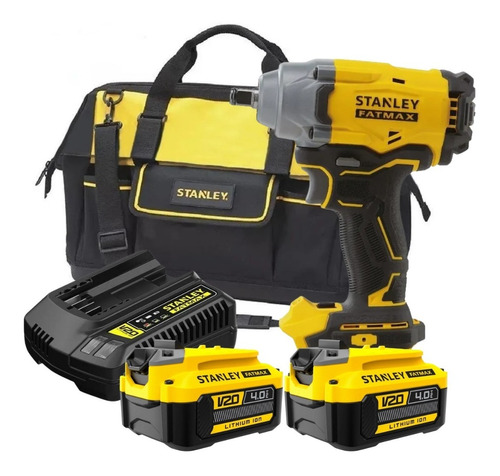 Chave De Impacto 2 Bateria 20v 4ah 1/2 Sbw920 Stanley +bolsa