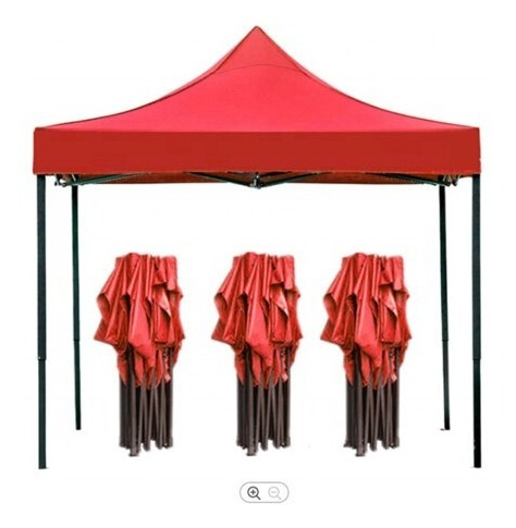 Imagen 2 de 3 de Toldo Plegable 3x3 Impermeable Retractil Araña Rojo