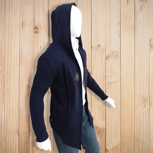 Abrigo Sueter Con Gorro Para Hombre Suéter Largo Capa Saco Abrigo