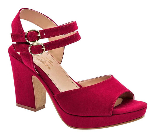 Zapatilla Mod 603 Para Mujer Dcristian Color Rojo