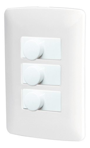 Apagador Atenuador Dimmer Triple Para Luz Foco Bco 150w 125v