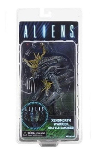 Aliens Xenomorph Warrior Battle Damaged Azul Neca