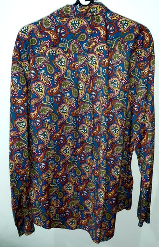 Imagen 3 de 3 de Camisa Pretty Green Paisley Xl Liam Gallagher