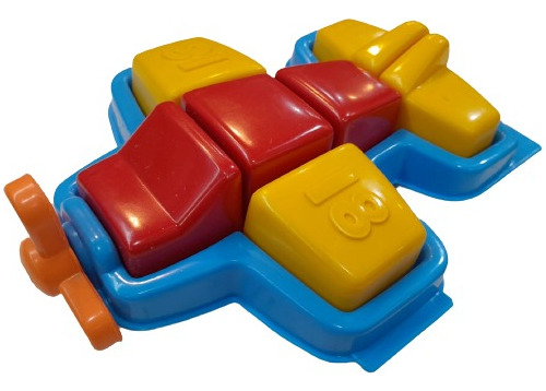 Avion Didactico De Encastre Puzzle De Piso Plastico Infantil