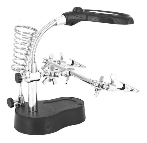 Kit De Soldadura Para Reparacion Con Lampara Led Lupa Cautin