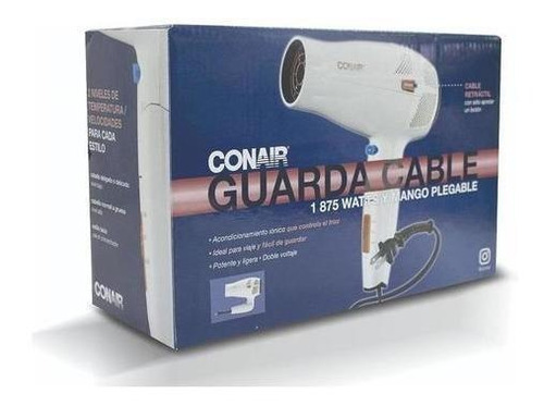 Secador De Cabello Cord Keeper Conair 289es Color Blanco