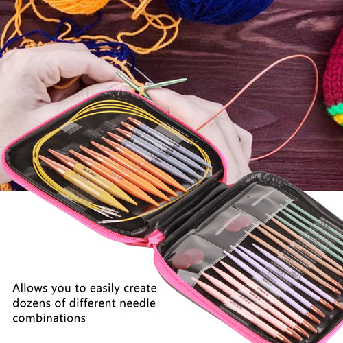 Kit De Ganchos Ergonómicos Y Accesorios Para Tejer A Crochet