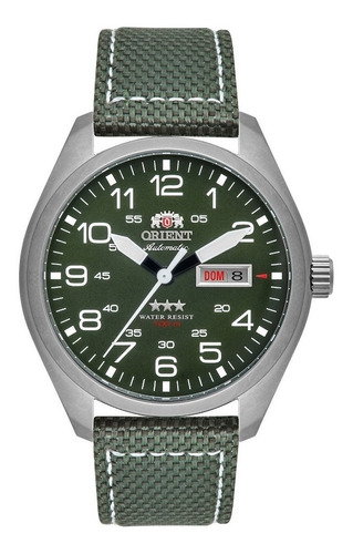 Imagem 1 de 8 de # Relógio Orient Masculino Automático Fundo Verde F49sn020