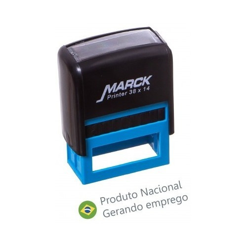 Carimbo Automatico Marck 100% Brasil Tam.30x14