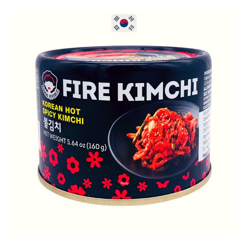 Kimchi Enlatado Picante Fire Ajumma Republic Corea 160 Gr 