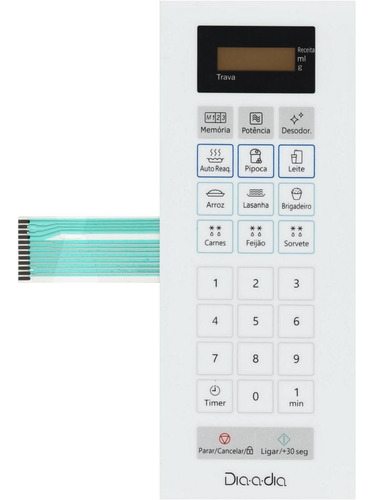 Imagem 1 de 3 de Teclado De Membrana Microondas Panasonic Nn St25jw Branco