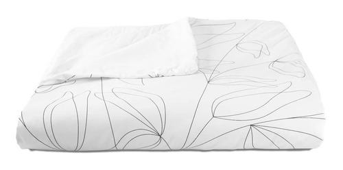 Capa Duvet Para Edredom Casal Queen Tous Les Jours Estampado Cor 57 - Floral P&b