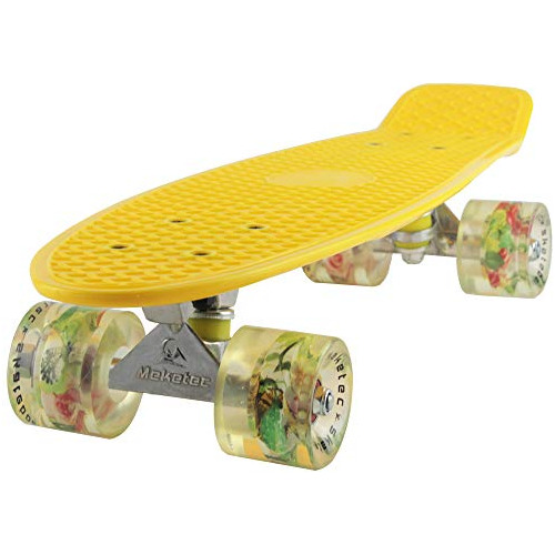 Meketec Skateboards Mini Cruiser - Patineta (56 Cm), Diseno