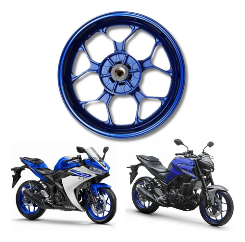 Roda Traseira Azul Yamaha Mt03 R3 Mt 03 R-3 2018 A 2024