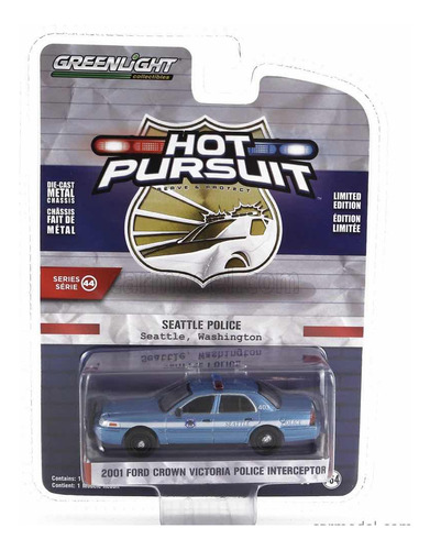 Ford Crown Victoria Police Interceptor Escala 1:64 Greenligh