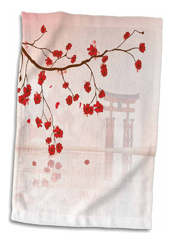 3d Rose Beautiful Japanese Sakura Red Cherry Blossoms R...