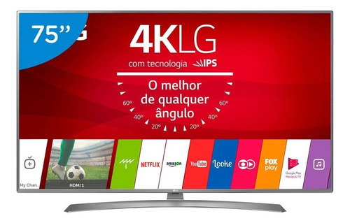 Smart Tv Led 75 Polegadas LG 75uj6585 Ultra Hd 4k Wifi Com C