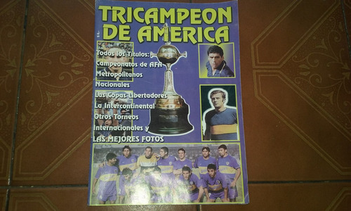 Revista De Boca Jrs Tricampeon De America Agosto Del 2000