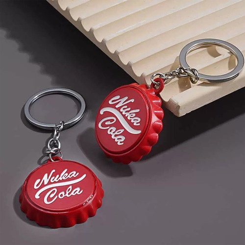 Qmezwux Fall Out Nuka Cola Cap Llavero Abridor De Botellas