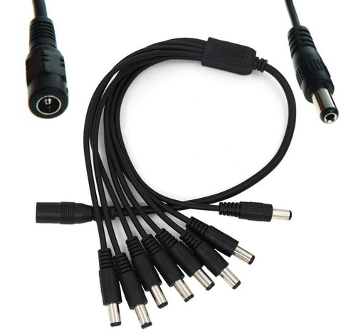 Conector Plug Jack 1 Hembra X 8 Machos 12v 2.1mm