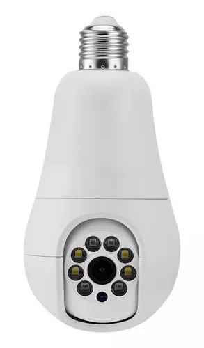 Cámara con bombilla WiFi de 360 grados para exteriores, cámara con bombilla  WiFi de 2,4 GHz y 5 GHz, cámara de seguridad WiFi inalámbrica 1080P con  detección de movimiento humano Audio bidireccional d