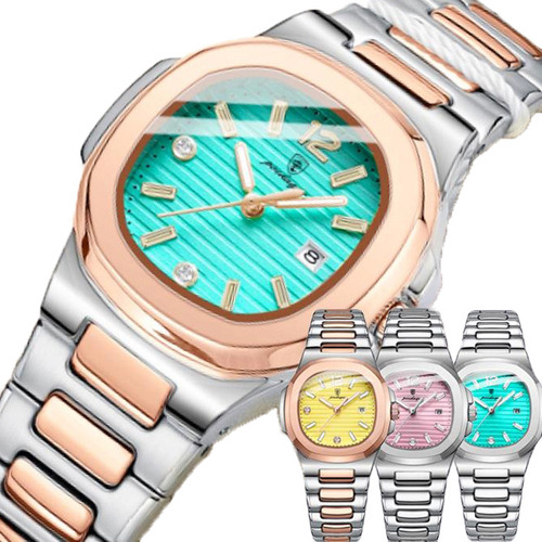 Reloj De Cuarzo Cuadrado Para Mujer, Luminoso, Impermeable Y