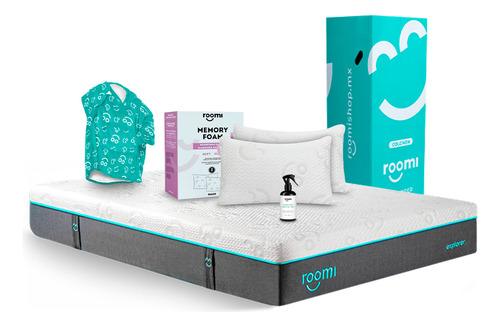 Colchón King Size Roomi Explorer, Almohadas, Coomfi + Spray