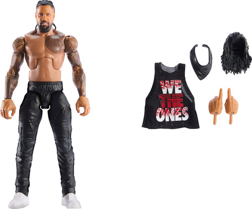 Boneco De Ação Mattel Wwe Elite Colecionável Jimmy Uso De 6
