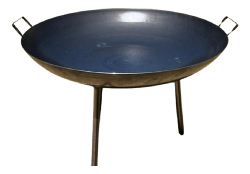Paellera Disco Para Discada Y Freir Desmontable De 60cm Negro