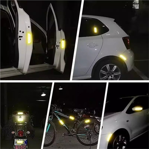 Adhesivo Reflectante Para Coche, Luz Nocturna Multifuncional