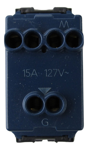 Placa Negra Con Toma Y 2 Módulos Ciegos Aluminio Vimar Arke Color Negro Y Aluminio Corriente Nominal 15 A Voltaje Nominal 127v