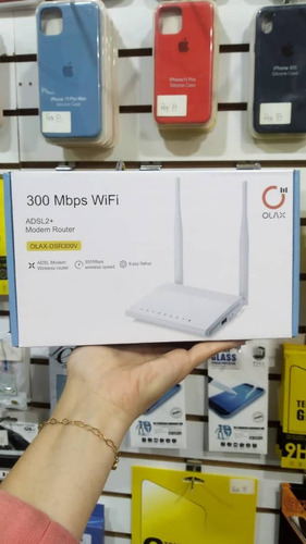 Modem Adsl2  + Router Olax 300 Mbps Wifi Inalambrico 