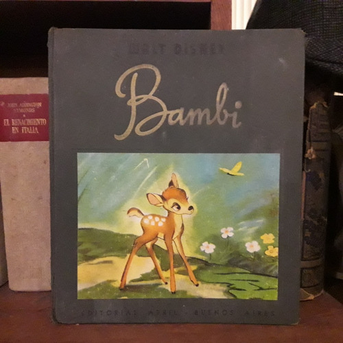 Bambi Walt Disney Libro Ed Abril 1944 Tercera Ed