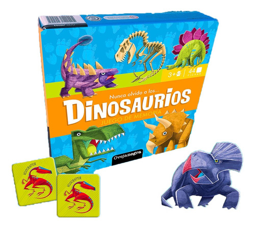 Juego De Memoria Memo Didactico Infantil 44 Pzs Dinosaurio