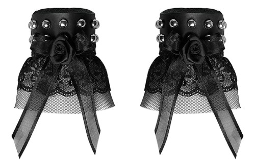 Pulsera Gótica De Encaje Negro Anillo De Dedo, Anillo ...