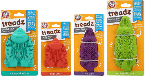 Imagen 7 de 8 de Arm & Hammer Super Treadz Gator & Gorilla Chew Toy For Dogs