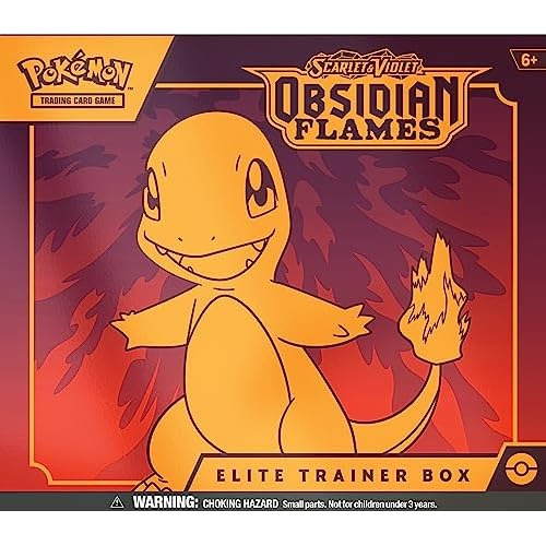 Caja De Entrenador Élite De 3 Llamas Obsidianas Escarl...