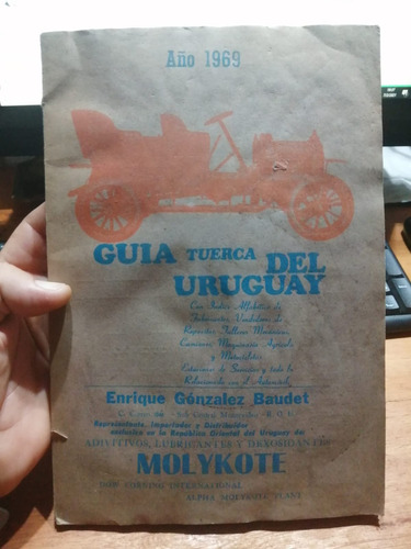 Libro Guia Tuerca Del Uruguay De 1969 Autos Comercios Tuerca