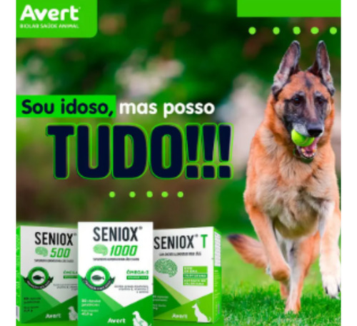 Avert Seniox 500 30 Cápsulas Ômega-3 Suplemento - Kit C/ 3