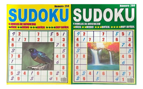  Sudoku Pack 2 Revistas 40 Paginas 4 Dificultades 