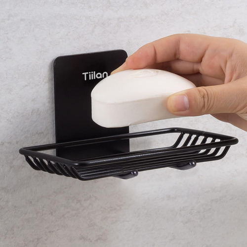 Jabonera Autoadhesiva Tiilan Para Ducha, Acero Inoxidable...