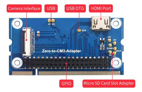 Para Expansão Do Adaptador Raspberry Pi Zero 2 W Para Comput
