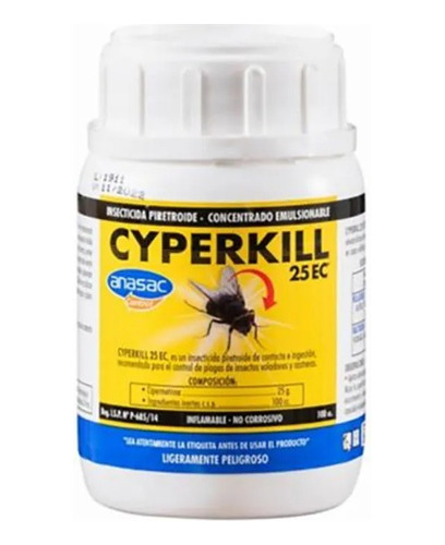 Cyperkill 25ec Anasac 100cc Insecticida