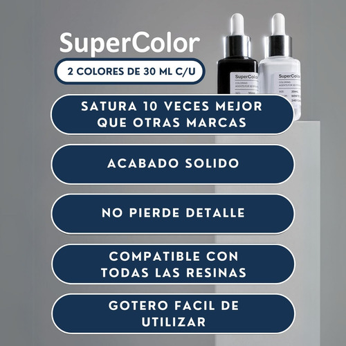 Impresora 3d Resina Pigmentos Colores 3dmaterials Kit