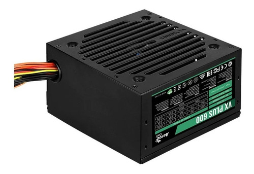 Fuente De Poder Aerocool Vx-600 Plus 600w Reales Fan 120mm